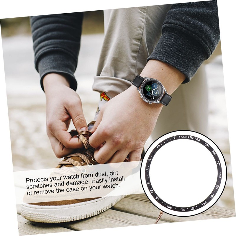 Gatuida 3pcs Aluminum Alloy Bezel Protector for Watch Stylish and