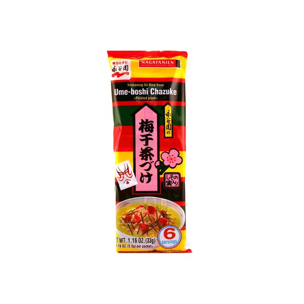 Nagatanien Ume-Boshi Chazuke 6pcs Pickled Plum Flavor 1.16oz