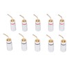 10pcs Banana Plug Needle Type Professional 24K Gold Plated Speaker