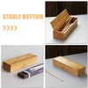Luxshiny Wooden Cutlery Box with Lid Kitchen Chopsticks Box Tableware