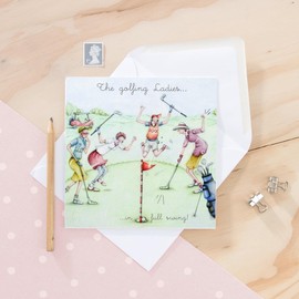 Ladies Golf Card - The Golfing Ladies....in full swing! - Berni Parker