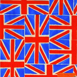 Emma Bridgewater lunch napkins Union Jack - 33 cm square 20 in pack