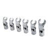 4LifetimeLines Crow's Feet Adjustable Flare Nut Sockets, 6 Piece Metric