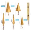 Genossen Step Drill Set, 6 Pieces HSS Step Drill Set,