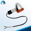 2pcs Motorcycle Turn Signal Lights Front Rear Chrome Bullet Blinker