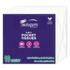 Swisspers Pocket Tissues, 3-Ply White Facial Tissues for Purse, Pocket,