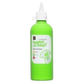 Educational Colours Fluorescent Fabric and Craft Paint 500 ml, Green