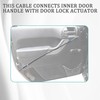 Unikpas Driver door Latch Cable Compatible for Jeep Wrangler JK