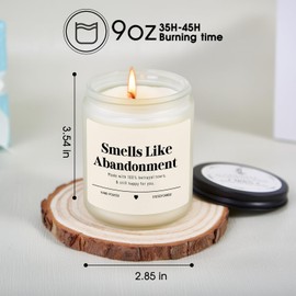 Retirement Gift for Woman, Going Away Farewell Gifts for Coworkers, Coworker Leaving Gifts for Women, Smells Like Abandonment Candle Farewell Decorations Party, Goodbye Gift for Friends Teacher Nurse