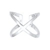 Elli Ring Ladies Cross Basic Blogger Statement in 925 Sterling