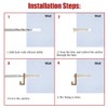 Hilitchi 200 Pieces 2 Size Plastic Self Drilling Drywall and