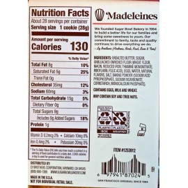 Sugar Bowl Bakery Madeleines Cookies 28 oz per box fresh made bakery