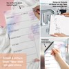 TOBJA Weekly Planner, Wipe-Clean, Sticks to All Smooth Surfaces, Removable,