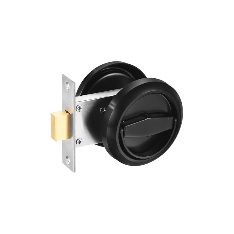 YOKIVE Sleek Stainless Steel 304 Recessed Door Lock, with Hidden