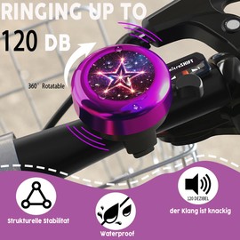 Children's Bicycle Bell, Children's Bell, Children's Bell, Boys / Girls, Bike Bell Kids, Bell Balance Bike, Bicycle Bell Children Star/Unicorn/Fire Brigade, Bicycle Bell Children Boys / Girls