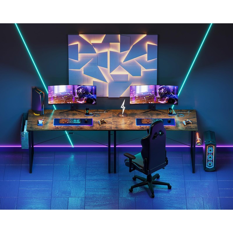 AODK 40 inch Small Computer Desk with Power Outlet for