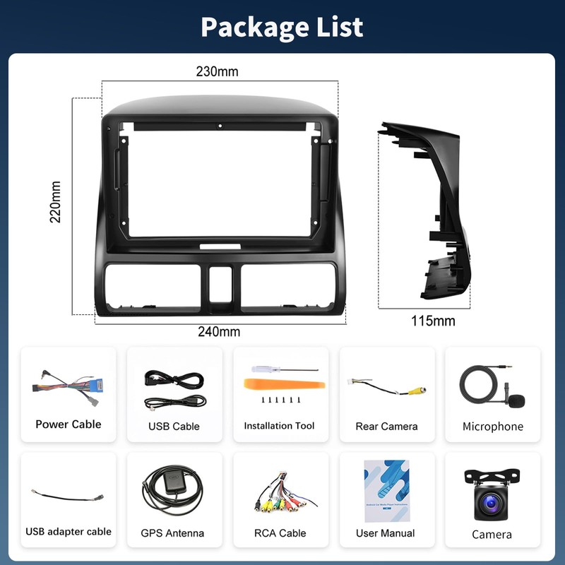 [2G+64G] Android 15 Car Stereo for Honda CRV 2002-2006 with