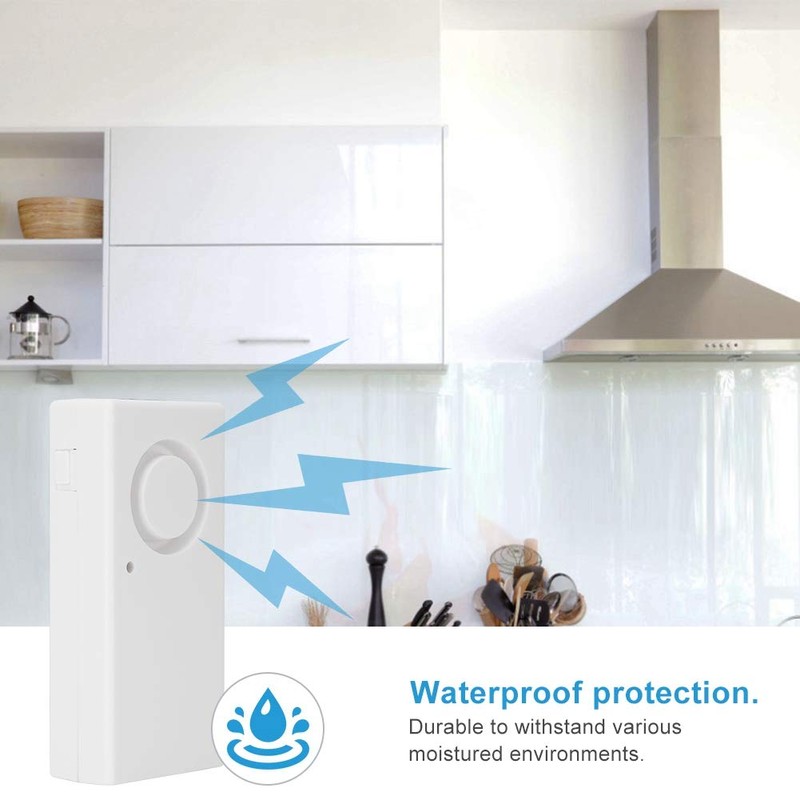Water Detector, Water Sensor Wireless Water Leak Detector Sound Alarm