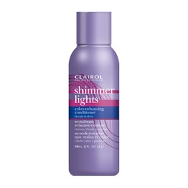 Clairol Professional Shimmer Lights Purple Conditioner, 2 fl. Oz *Travel Size Neutralizes Brass & Yellow Tones For Blonde, Silver, Gray & Highlighted Hair **Packaging May Vary
