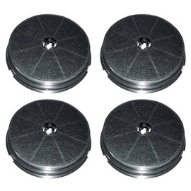 SOS Accessoire Set mit vier runden Kohlefiltern Typ 180 CR300 190 x 40 mm für Dunstabzugshaube CR300, 484000008647 Ariston Hotpoint