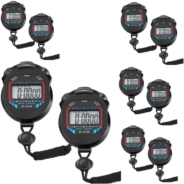 Stopwatch Pack of 6pcs/lot Digital Handheld Multi-Function Professional Electronic Chronograph
