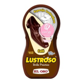 Esponja Lustradora de Calzado El Oso Lustroso Color Café 1 Pieza