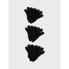 NAME IT Unisex Gloves, Black/Pack:3 Pack With All Black