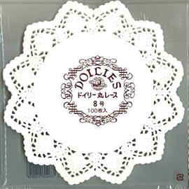 Doily Lace Paper, Round (500 Sheets), No. 8