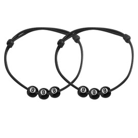Pool Ball Bracelet Billiard Ball Gifts 8 Ball Bracelet Pool Player Gift Billiards 2pcs Pool
