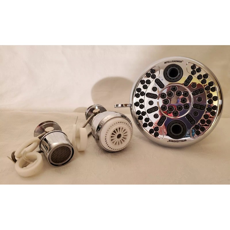 Intellishower Chrome Plated Spray Shower Head NEW + Bonus Sink