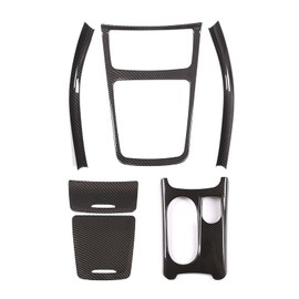 DIYUCAR 6pcs ABS Carbon Fiber Style Car Center Console Panel Trim Stickers For Benz CLA GLA A Class W117 X156 W176 A180 2014-2018 RHD