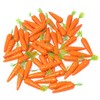 Honbay 50PCS Mini Artificial Carrots Ornament Foam Fake Small Carrots