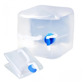 Granmagazz 10L Foldable Water Container with Pourer Water Canister with Carry Handle for Travel Camping Picnic