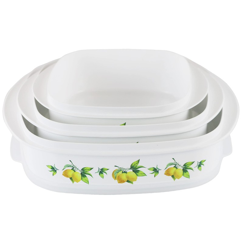 Reston Lloyd Nesting Microwave Containers, Set of 3, Adjustable Steam