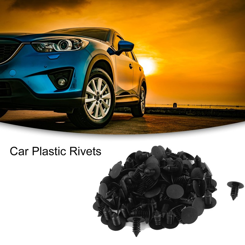 ACROPIX 8mm Universal Plastic Fastener Rivet Clips Bumper Shield Retainer