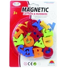 First Classroom Magnetic Capital Letters in a Circle Blister Card, 1.2"