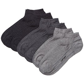 Camano Men's Ankle Socks, Grey (49 Dark Grey, Light Grey Melange, Anthracite), 9/11 (Manufacturer size: 43-46)