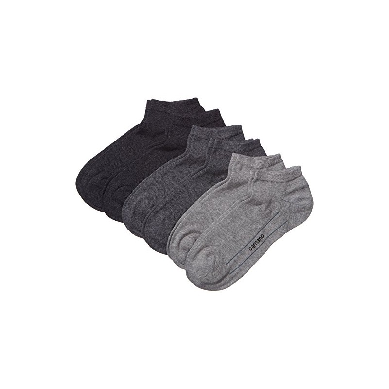 Camano Men's Ankle Socks, Grey (49 Dark Grey, Light Grey