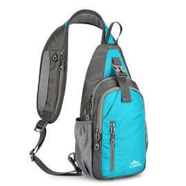 Loowoko Crossbody Sling Bag, Men & Women Small Chest Bags Over the Shoulder, One Strap, 5 Liter (Blue)