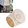 Lamp Shade E27 E26 White Carved Flower Pattern Iron Modern