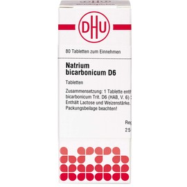DHU Sodium Bicarbonicum D6 Tablets, Pack of 80 Tablets