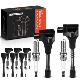 A-Premium Set of 8 Ignition Coil Pack and Iridium Spark Plugs Compatible with Nissan Armada 2017-2020 & Infiniti QX56 2011-2013, QX80 2014-2020, 5.6L