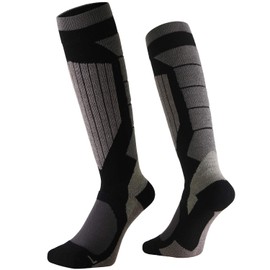 VAXPOT Snowboard Ski Socks, Graduated Compression Design [Available in 5-Finger Type, Thermolite, Merino Wool] VA-1750