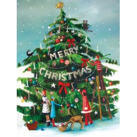 New York Puzzle Company - Janet Hill The Peppermint Family - 1000 Piece Jigsaw Puzzle for Family Game Nights by Janet Hill