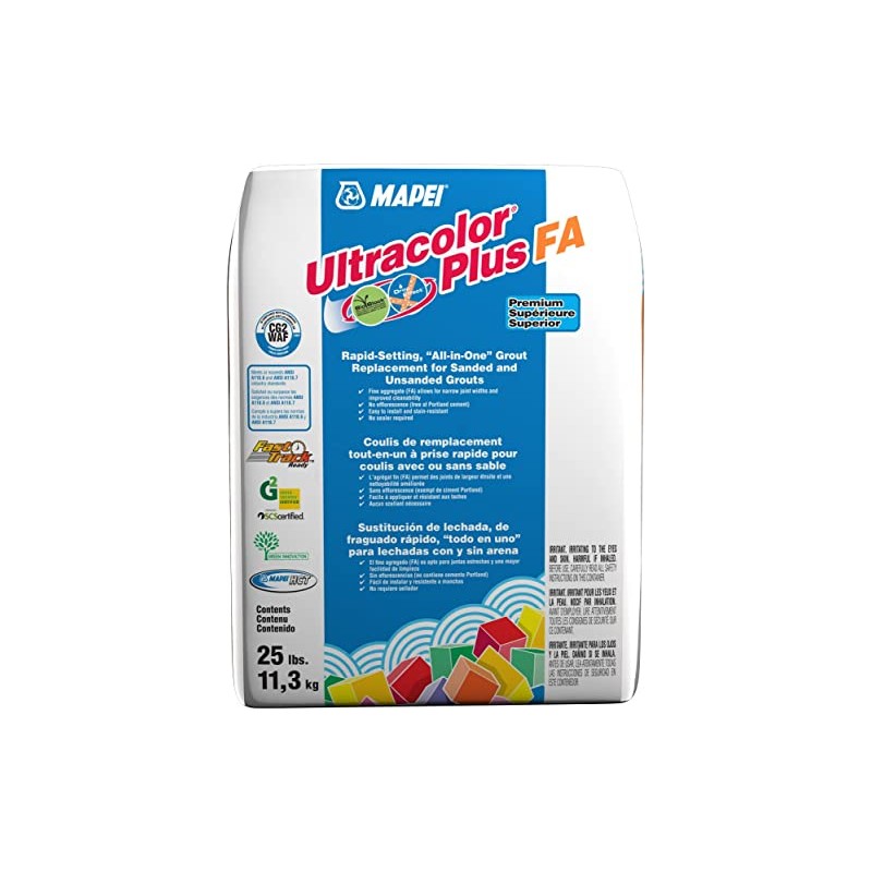 Mapei Ultracolor Plus FA Rapid-Setting Grout 25 LBS (Frost 77)