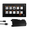 AMOMD 10P Membrane Control Switch Panel with Bluetooth APP Control