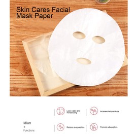 600Pcs Plastic Film Facial Mask Paper, Disposable Facial Paper Sheet Transparent Spa Facial Mask Preservative Sheet DIY Face Mask Skin Care for Woman