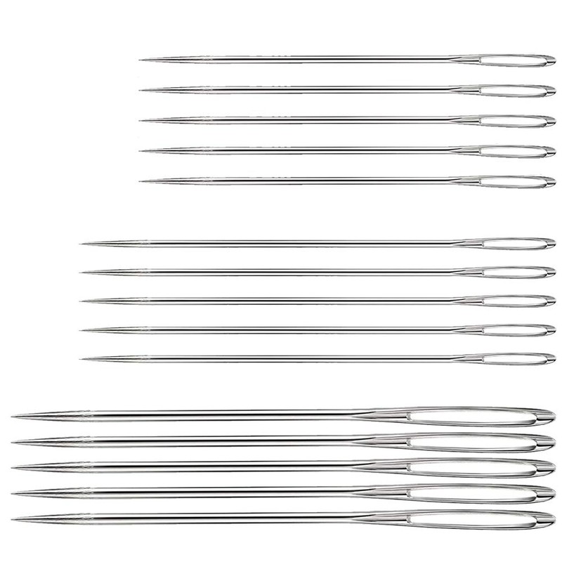Hekisn Large Eye Sewing Needles, Sewing Needles, Stainless Steel Embroidery