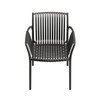 Jamesdar Weave Stackable Indoor/Outdoor Chair Set of 2 Black