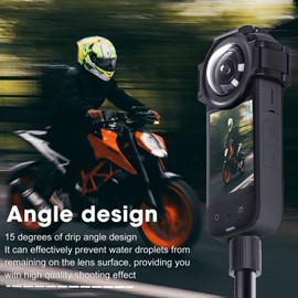 Upgrade Lens Guard for Insta360 ONE X3, Protective Cover Case for Insta360 Camera Accessories Dustproof Tempered Glass Waterproof, Sports Camera Accessories